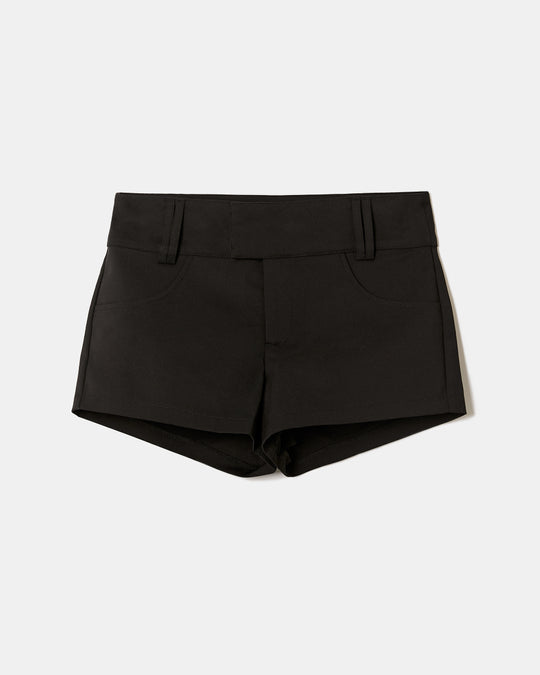 Fitted Mini Shorts | Black