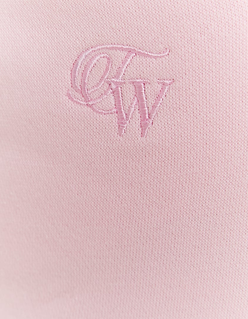 Wide Leg Basic Joggers | Pink