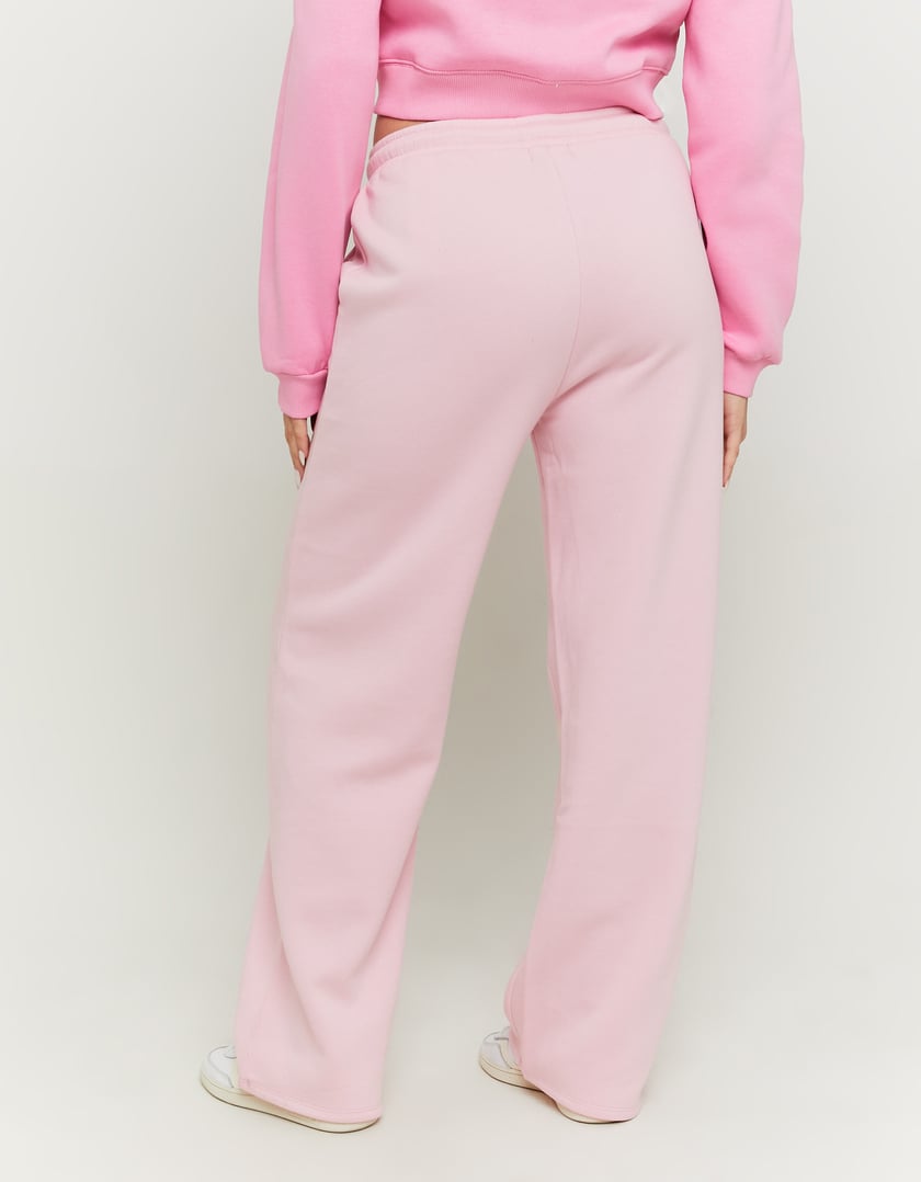 Wide Leg Basic Joggers | Pink