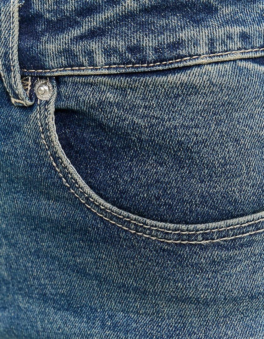 High Waist Flare Jeans | Blue Wash
