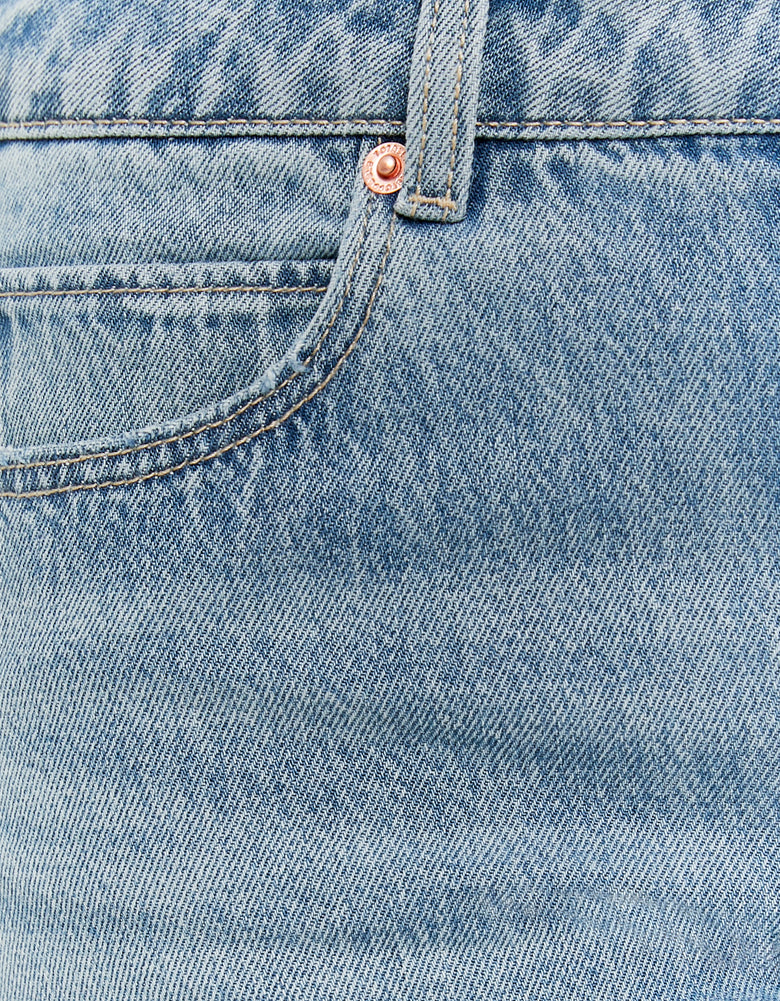 High Waist Barrel Jeans | Vintage Wash