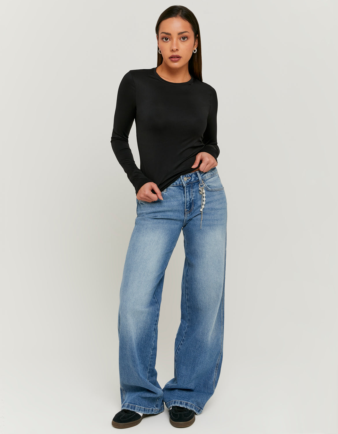 Low Waist Straight Leg Jeans | Blue
