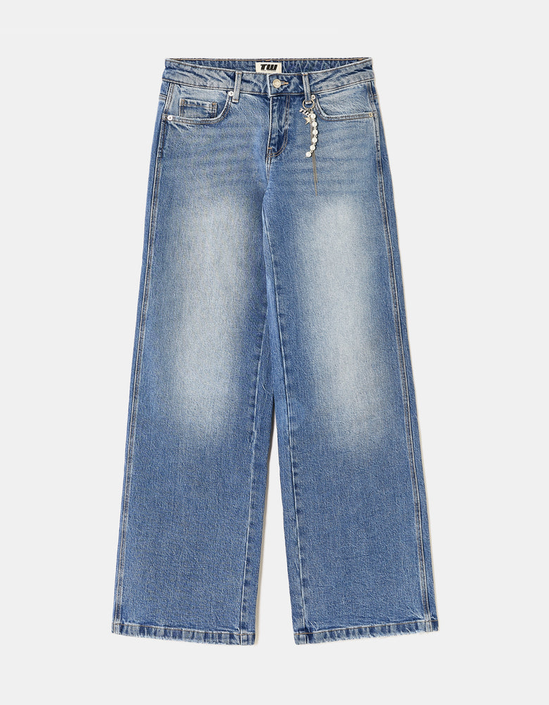 Low Waist Straight Leg Jeans | Blue