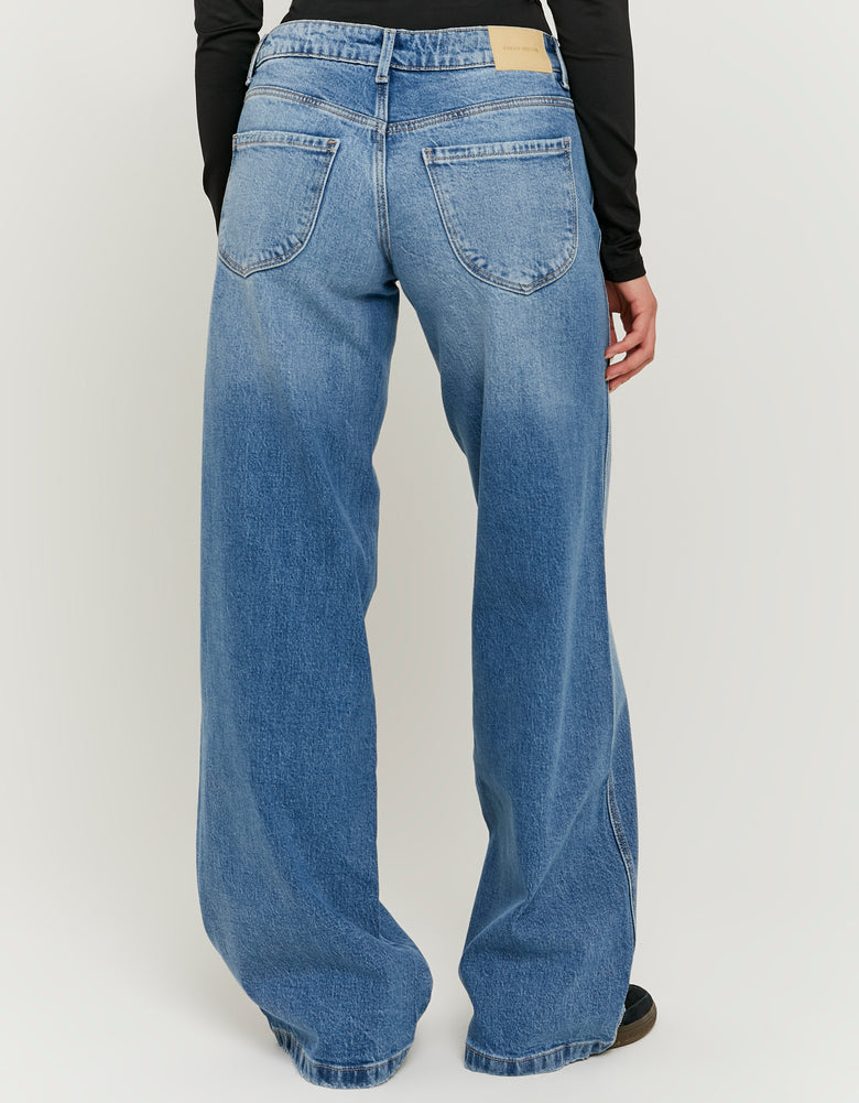 Low Waist Straight Leg Jeans | Blue