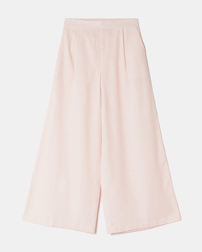 Wide Leg Trousers | Pink