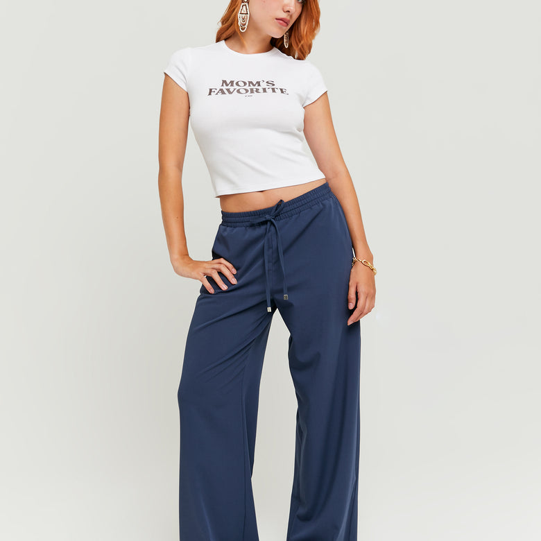 Mid Waist Jogger | Blue