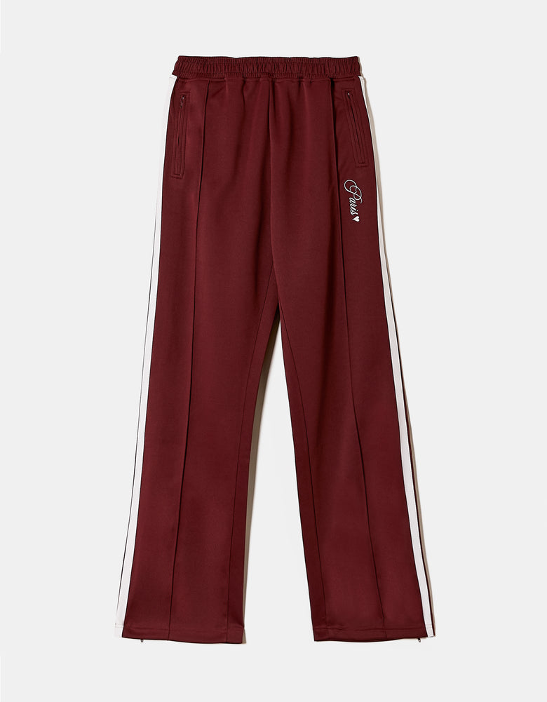 Straight Leg Sweatpants with Band Detail | Bordeau
