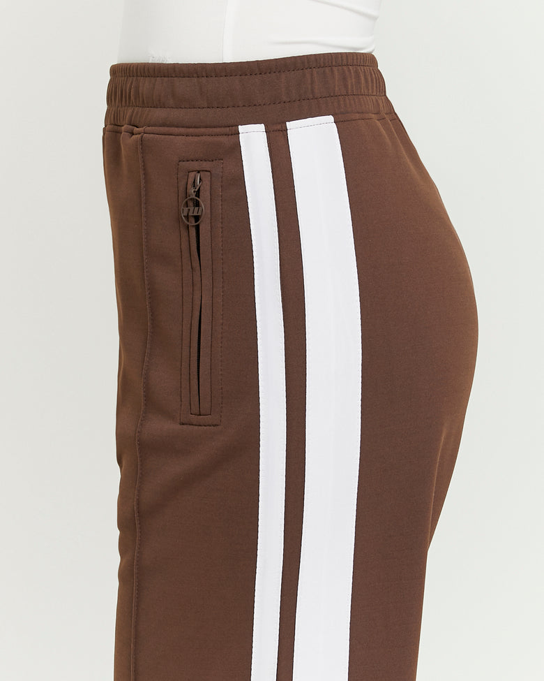 Loose Jogger With Stripes | Brown
