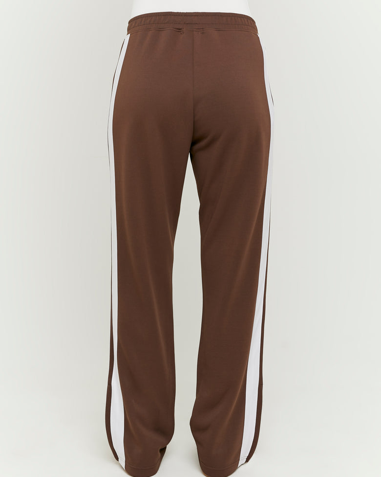 Loose Jogger With Stripes | Brown