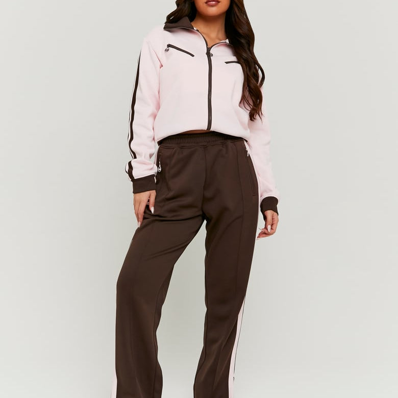 Joggers with Stripes | Brown