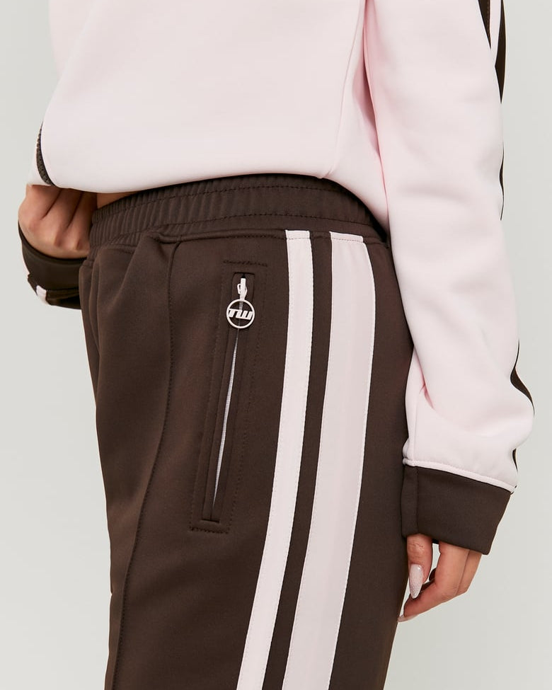 Joggers with Stripes | Brown