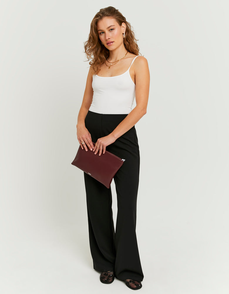 Wide Leg Trousers | Black