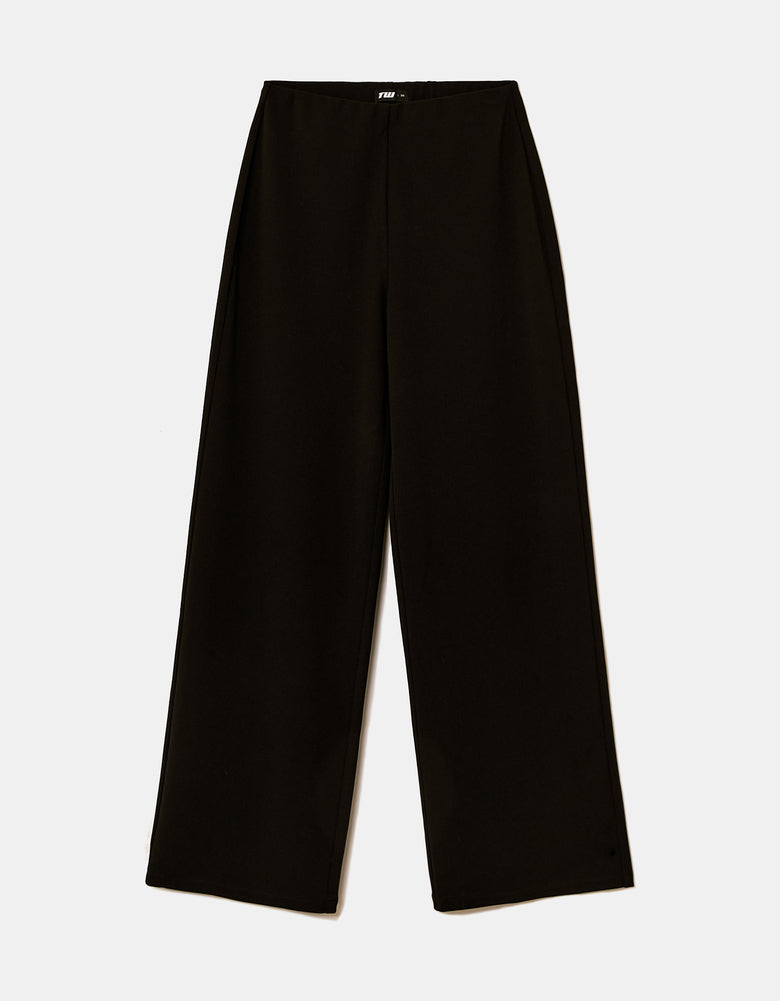 Wide Leg Trousers | Black