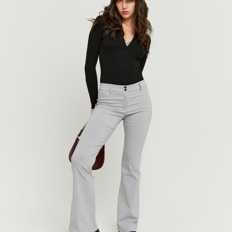 Flare Tailoring Trousers | Grey