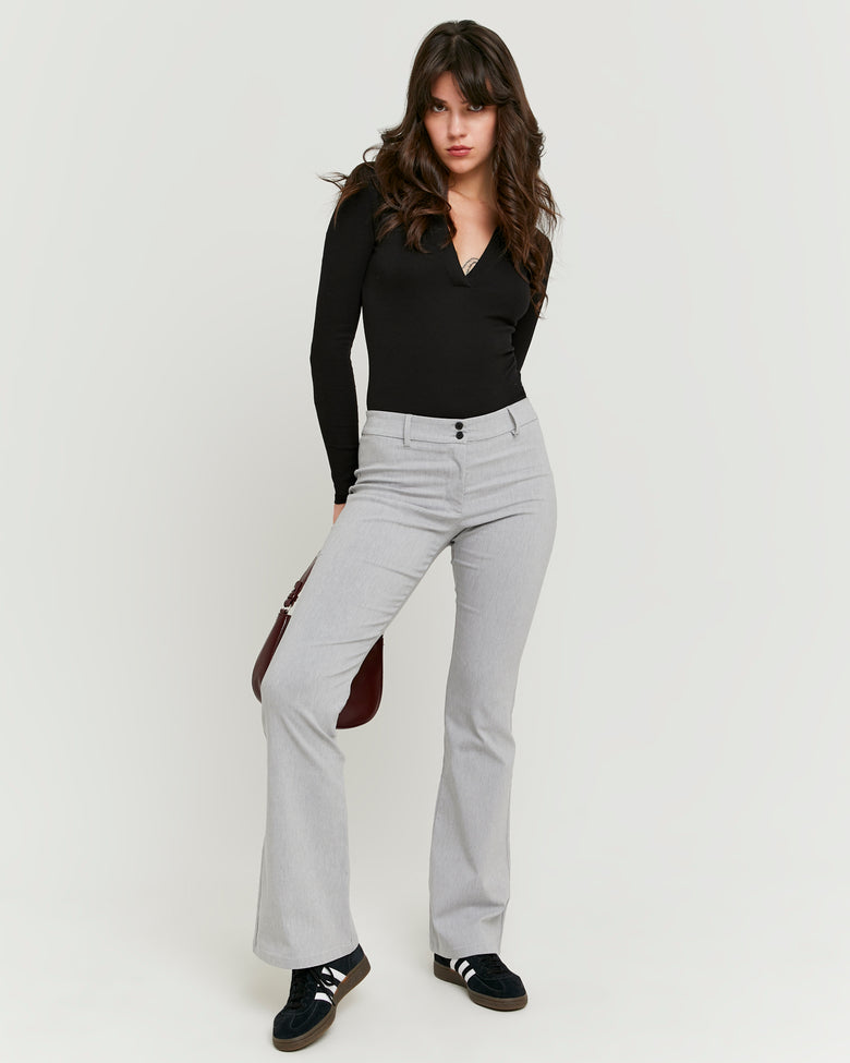 Flare Tailoring Trousers | Grey