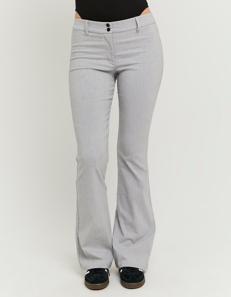Flare Tailoring Trousers | Grey
