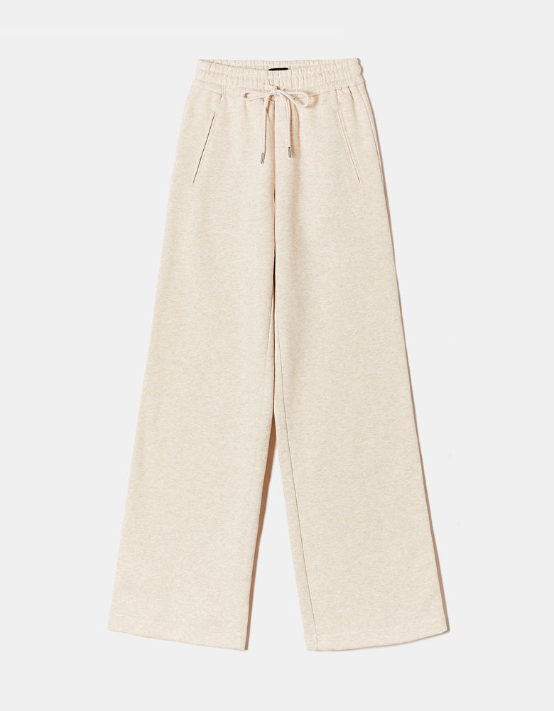 Wide Leg Basic Joggers | Grey