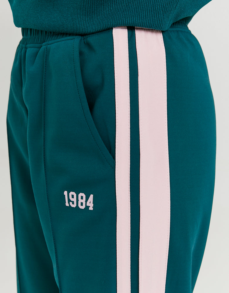 Jogging Pants with Print | Green