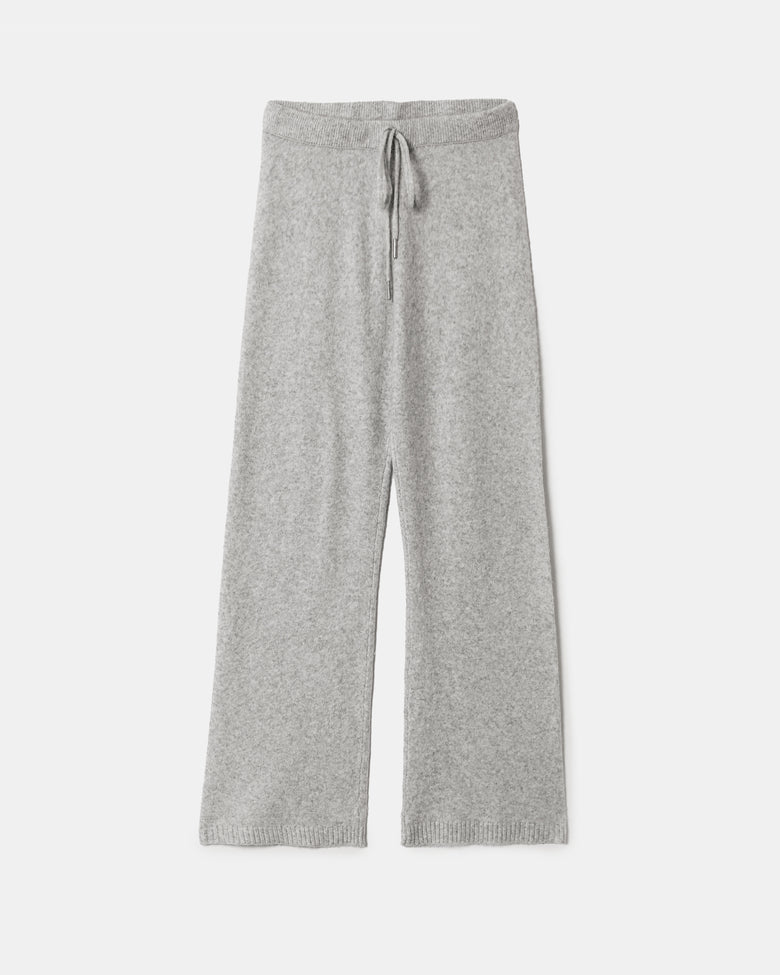 Flare Knitted Trousers | Grey