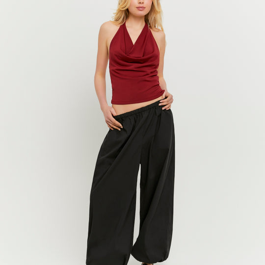 Balloon Tailored Trousers | Black