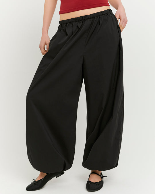 Balloon Tailored Trousers | Black