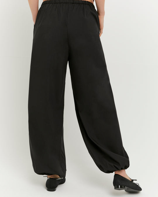 Balloon Tailored Trousers | Black
