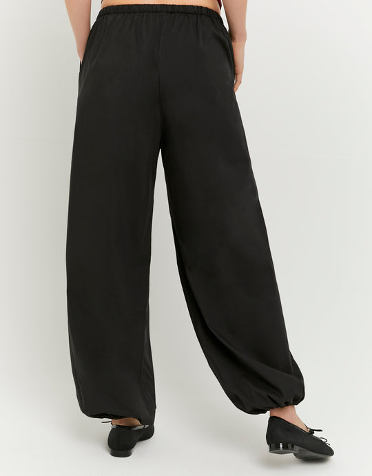 Balloon Tailored Trousers | Black