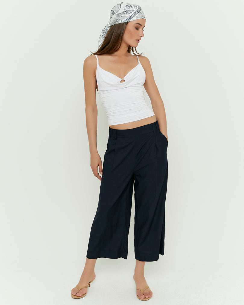 Culotte Trousers | Navy