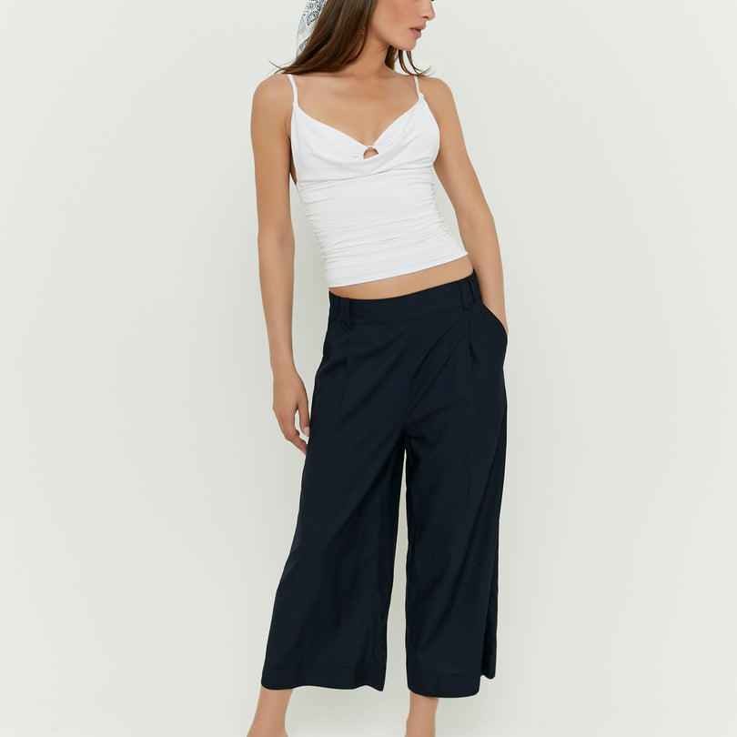 Culotte Trousers | Navy