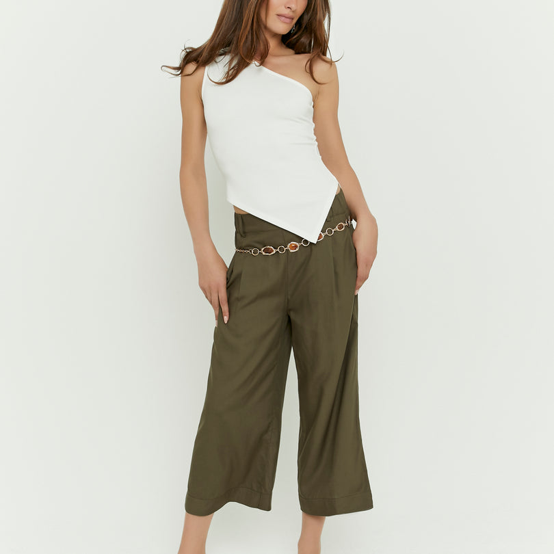 Culotte Trousers | Kakki
