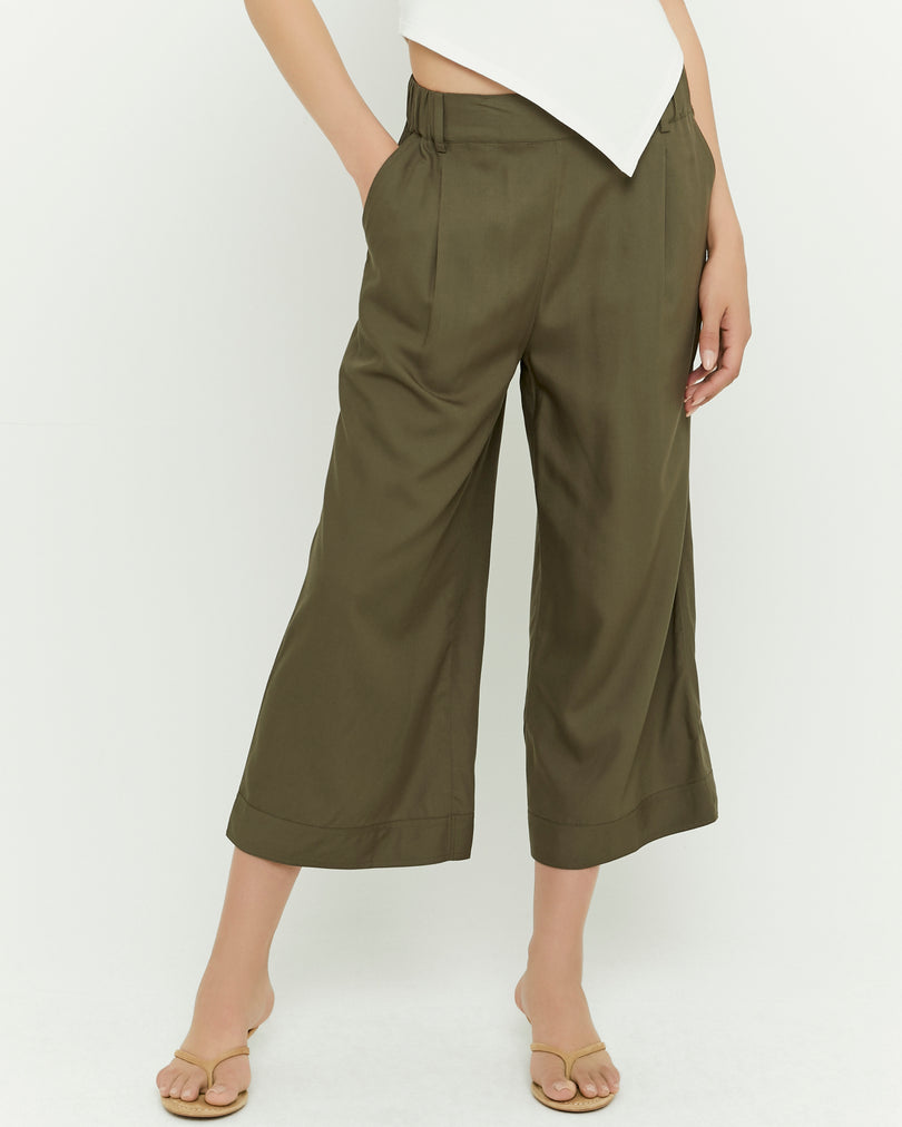 Culotte Trousers | Kakki
