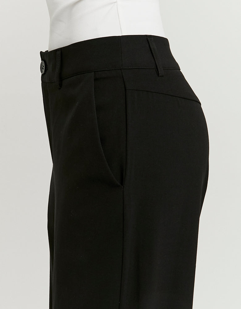 Tailored Wide Leg Trousers | Black