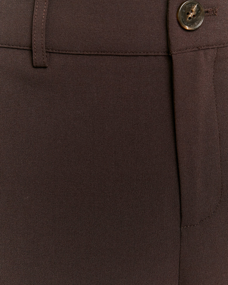 Tailored Wide Leg Trousers | Brown