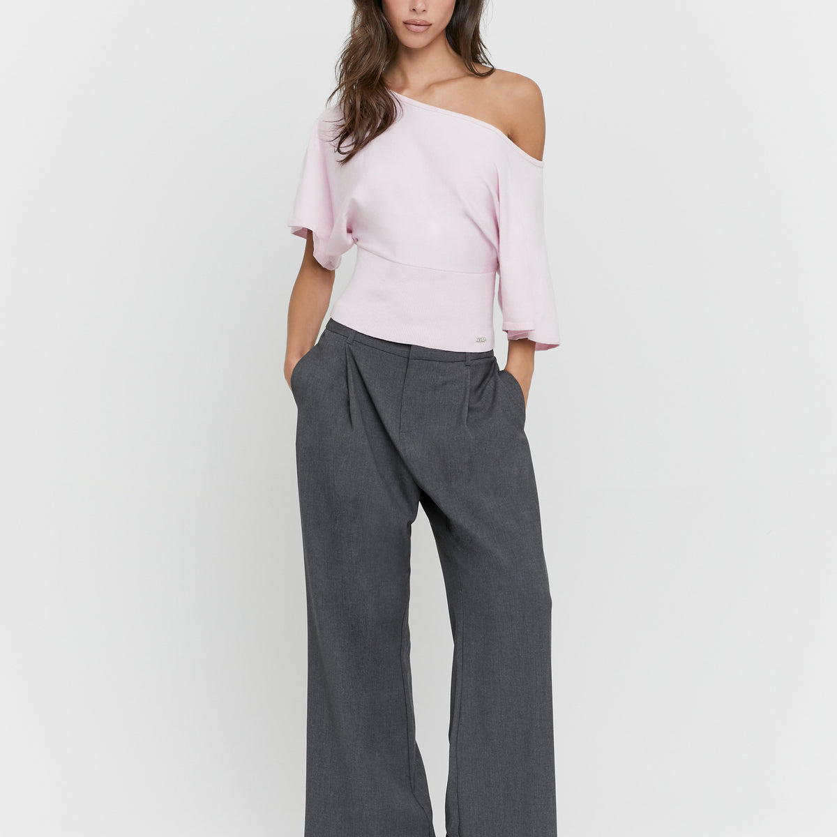 Straight Pants | Grey