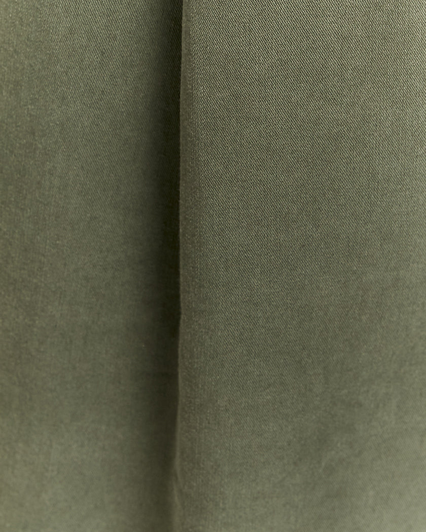 Lightweight Trousers with Elastic Waist Band | Kaki