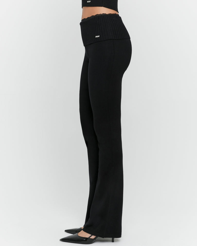 Knit pant | Black