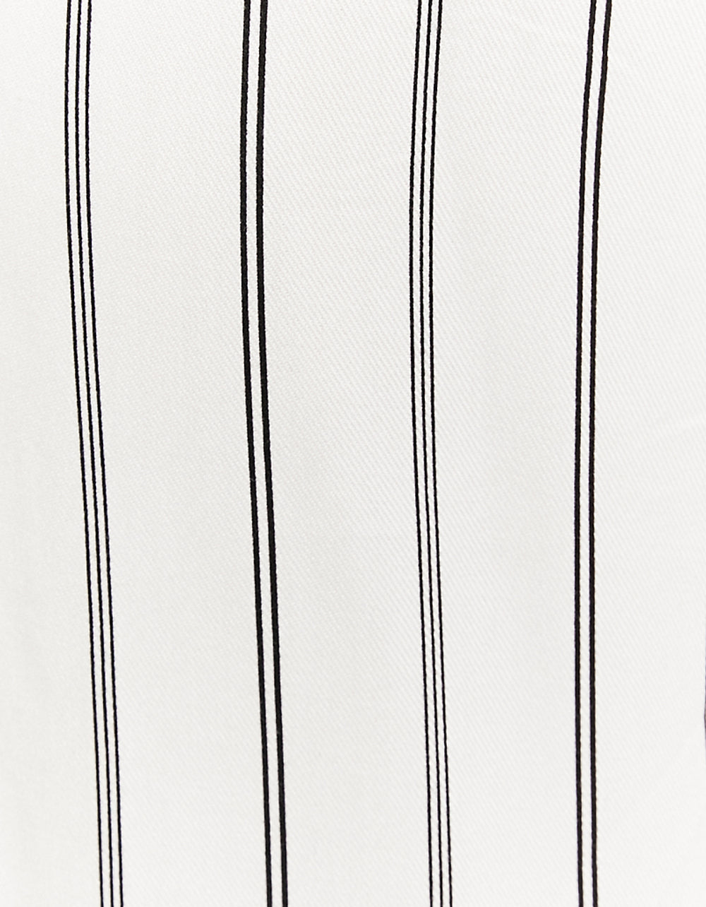 Wide Leg Trousers with Elastic Waist | White-Black