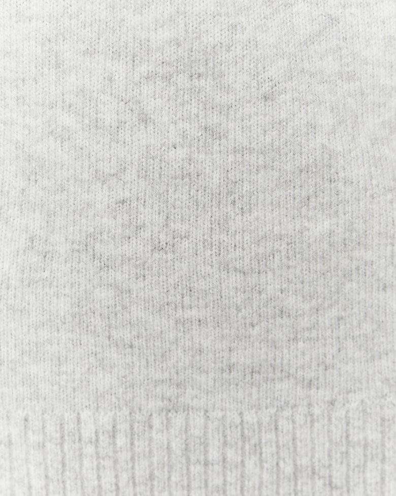 Off Shoulders Jumper with Strass | Grey