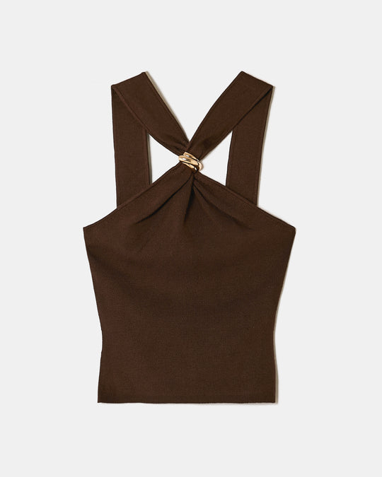 Halter Top | Brown