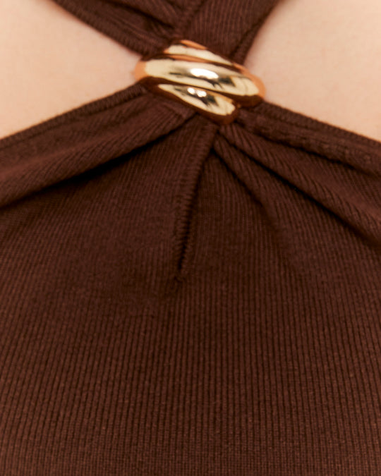 Halter Top | Brown