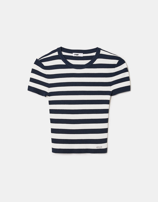 Sweater | White-Navy