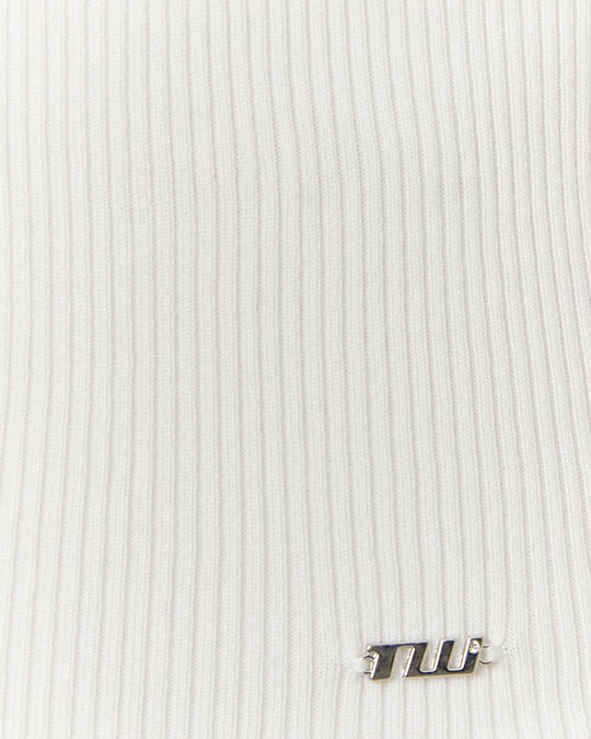 Striped Knit Top | Off White