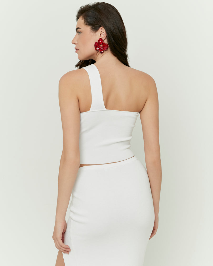 One Shoulder Top | Off White