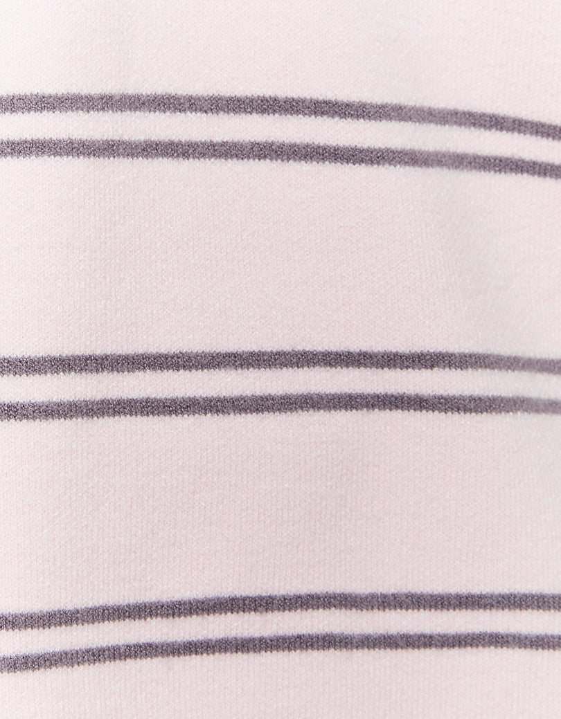 Polo Sweater | Pink Striped