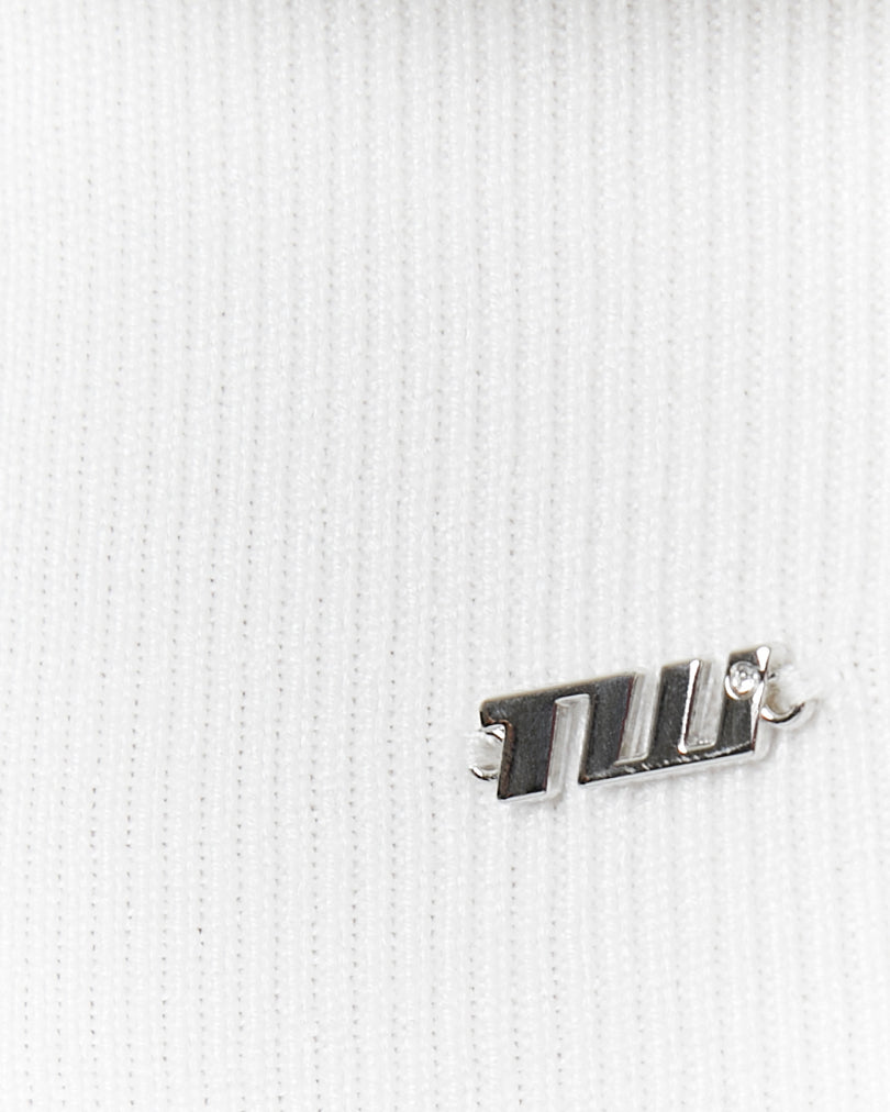 Wrap Knit Jumper | White