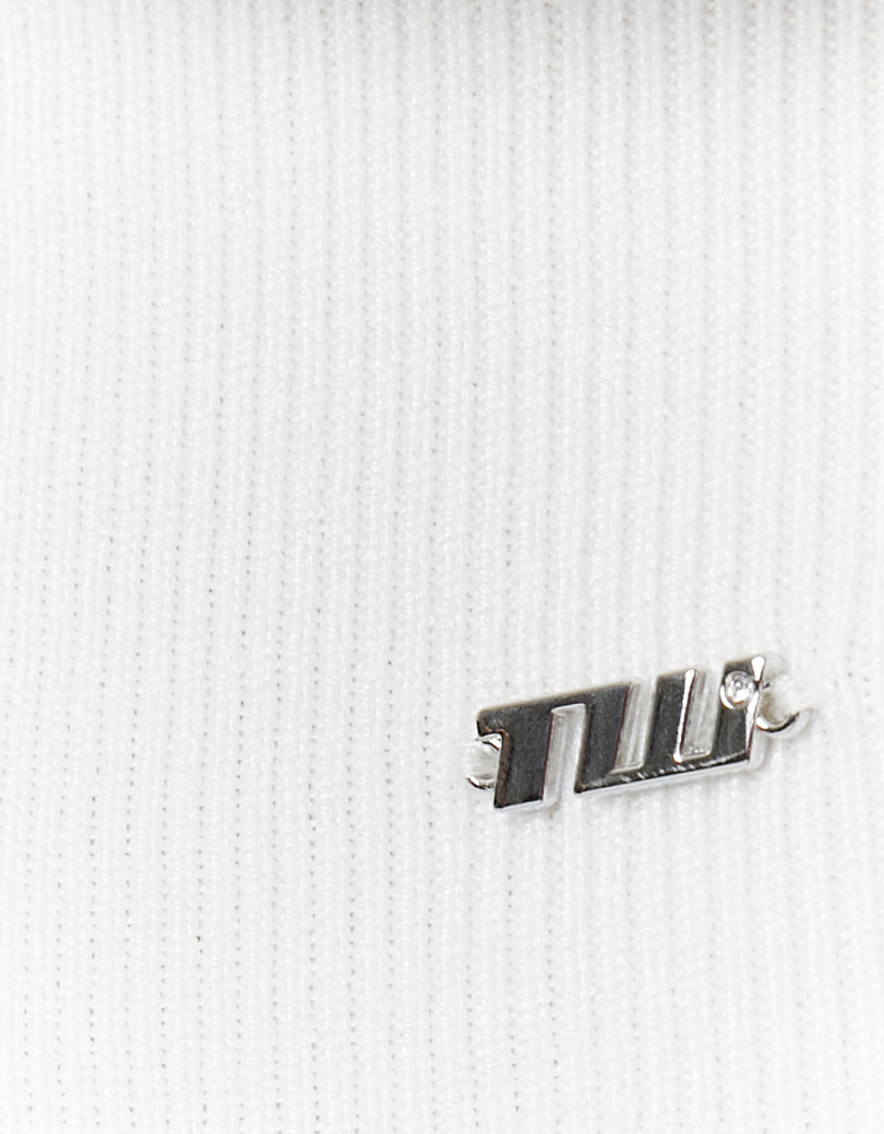 Wrap Knit Jumper | White