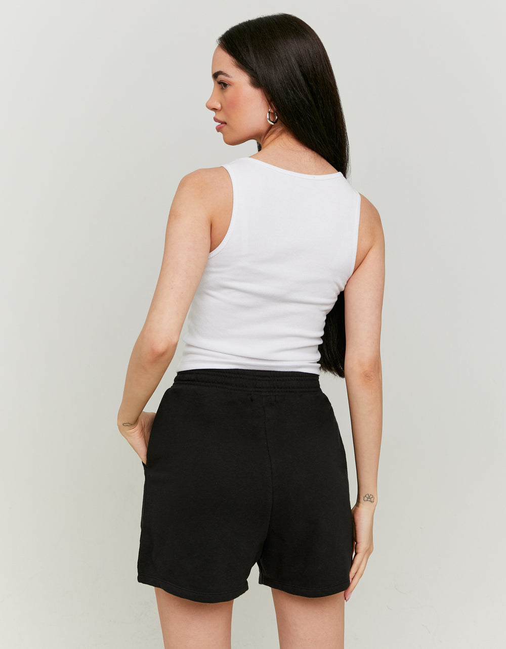 Printed Sweat Shorts | Black