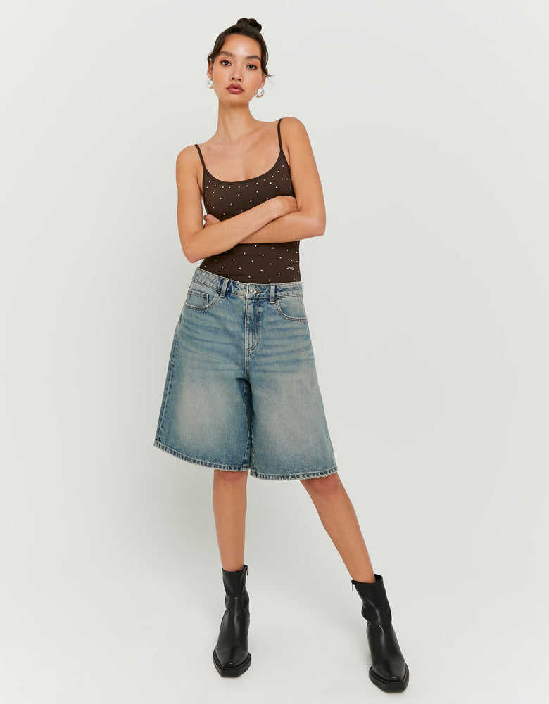 Denim Bermuda Shorts | Vintage Wash