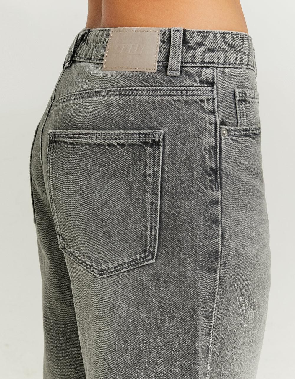 High Waist Wide Bermuda Shorts | Grey