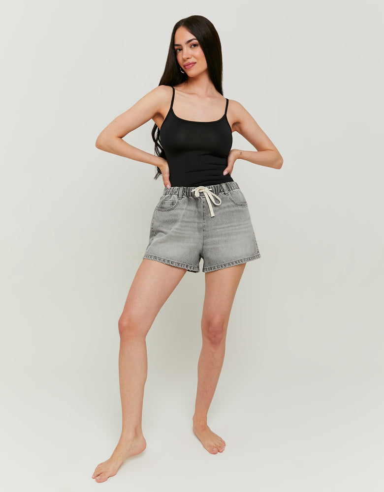 Denim Shorts | Grey Wash
